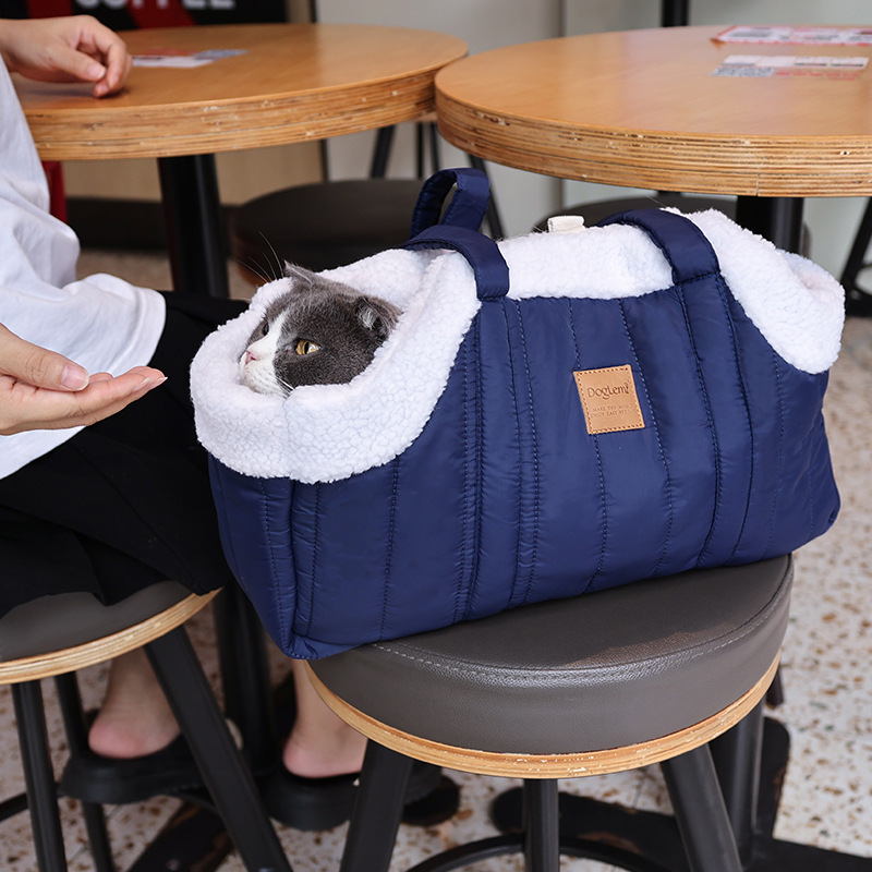 Porta Mascotas Portátil de Invérnico Capacidad Grande para Perros Mochila Transversal con Soporte para Vehículo y Cierre Estéril — imagen 4