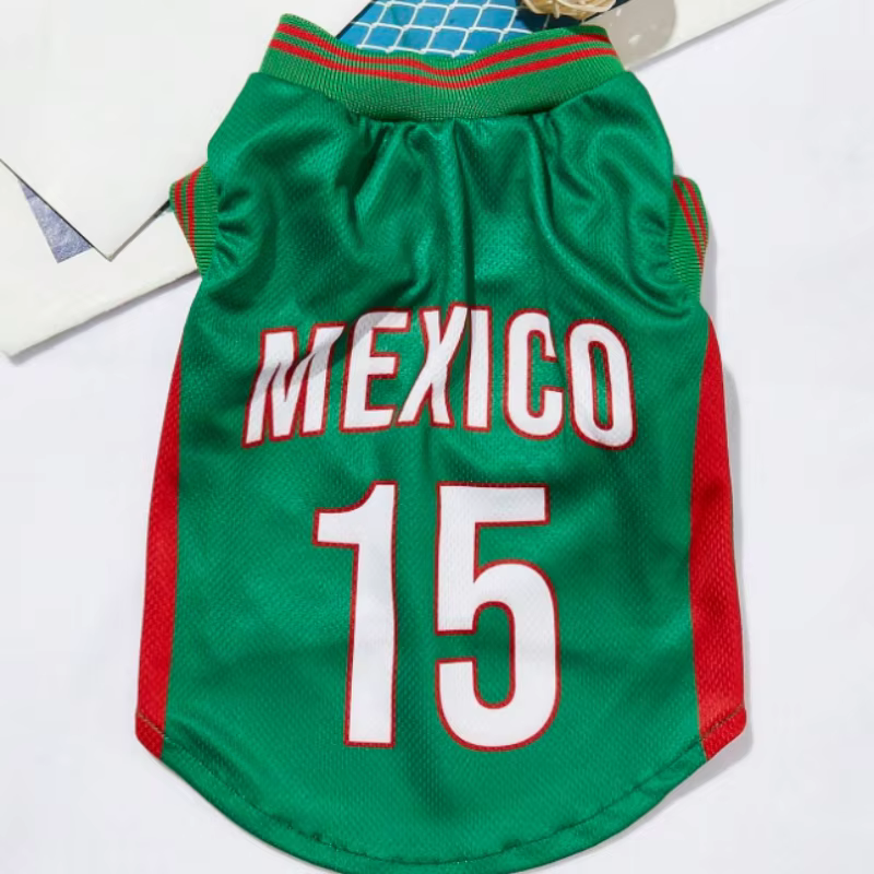 Mesh Breathable Dog Clothes Schnauzer Teddy Sport Large Dog Jersey Basketball Clothing Puppy T-Shirts Summer Pet Cat Shirts — image 3