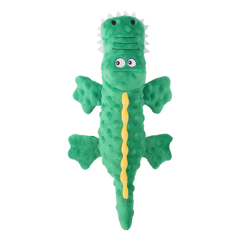 New Pet Plush Toys Voice Crocodile Grinding Teeth Resistant Cute Cartoon Dog Toys Pet Supplies — image 5