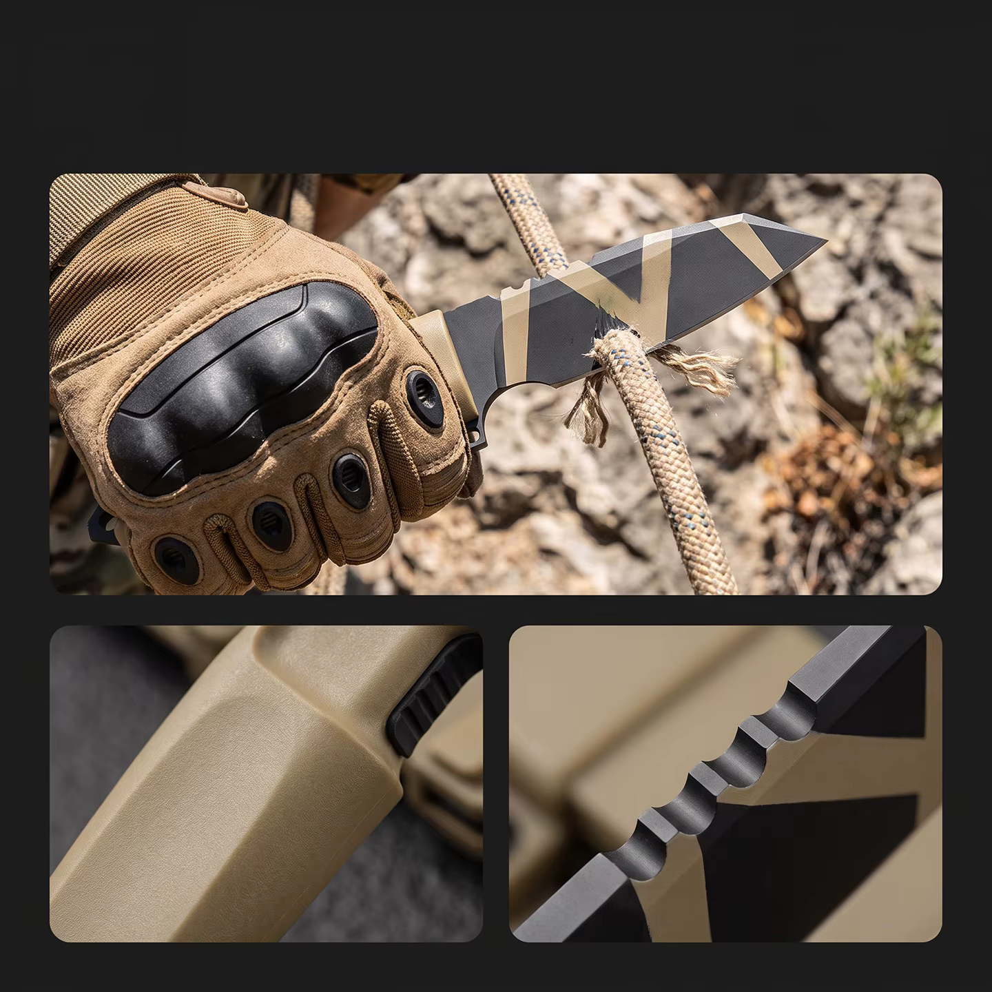 Extrema Ratio 'Mission' Outdoor Knife Multi-functional Portable Fishing Camping Emergency Tool — image 4