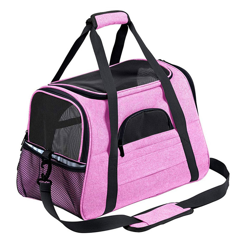 Mochila de Viaje para Mascotas plegable y expansible - Bolsa respirable para perros y gatos, bolso cruzado convertible para mascotas pequeñas — imagen 3