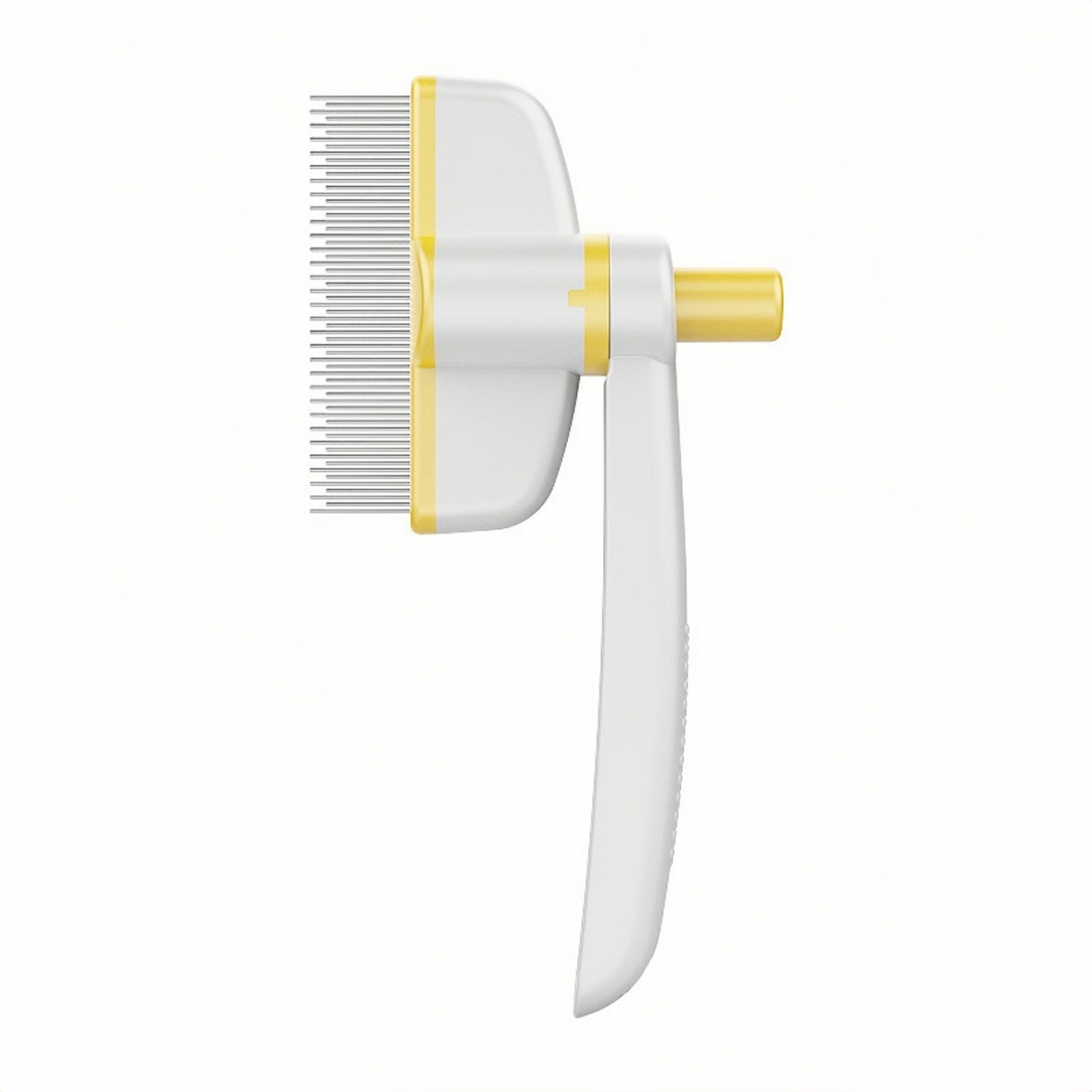 Cat Rotating Pet Comb for Cats and Dogs, Deshedding Detangling Comb with Steel Pins, Dense Teeth, Cleaning Press-Release Comb — image 6