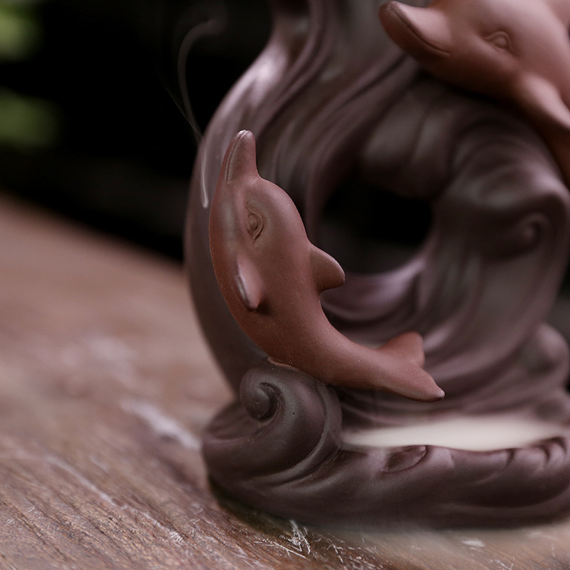 Nordic Style Dolphin Backflow Aromatherapy Furnace Ornament — image 3