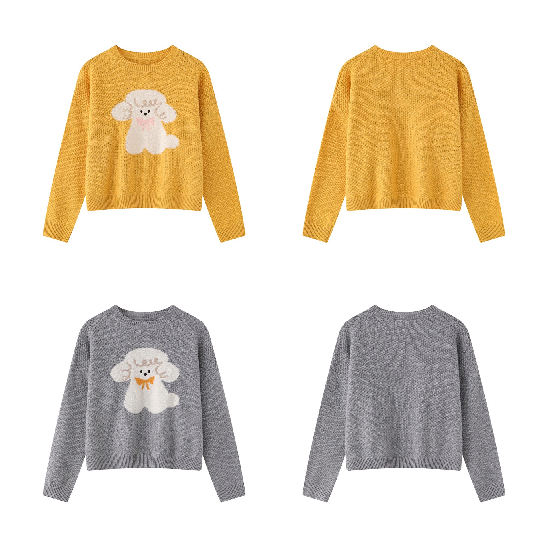 Simple puppy jacquard sweater — image 6