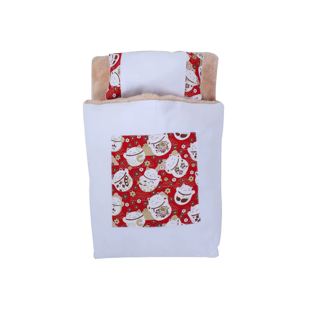 Doonall Stylish Cat Dog Nest Bed Pet Sleeping Bag Warming Foldable Pet Cave for Winter - Tent Self- Cat Hideaways — image 7