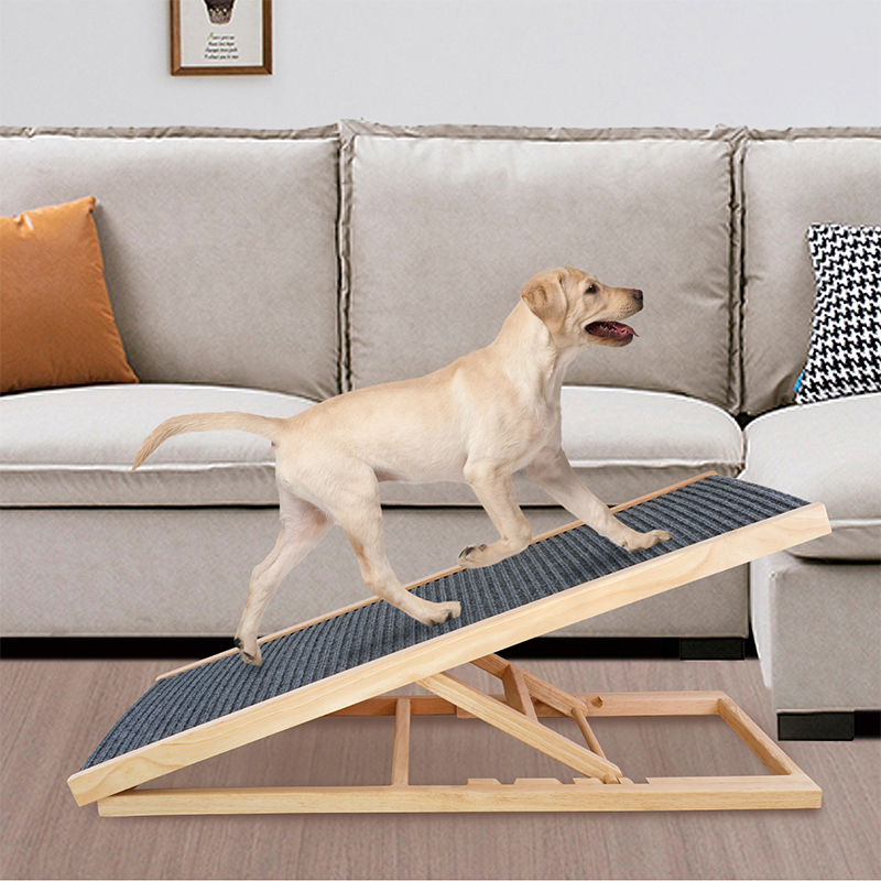 SafeStep Pet Ramp: Foldable, Height-Adjustable Ladder with Non-Slip Carpet for Easy Climbing to Cars and Furniture — image 3