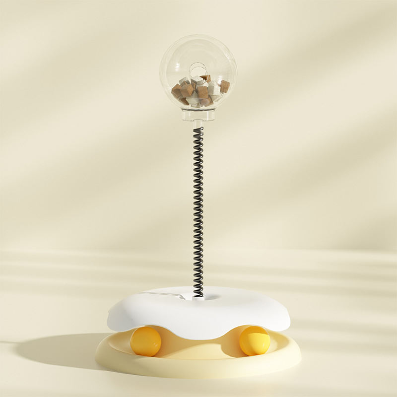 Alimento para Gatos con Fuga 2 en 1 Juguetes Giratorio y Pelota de Resorte, Entretenimiento Divertido para Kitten y Formación de Gatos — imagen 8