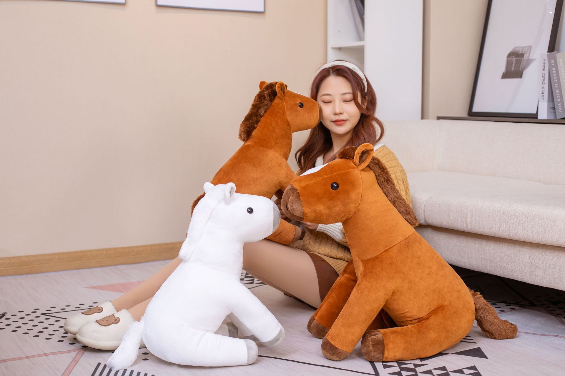 Muñeca de Pajaro Sentado de Peluche de Cabello Creativa Cojín — imagen 18