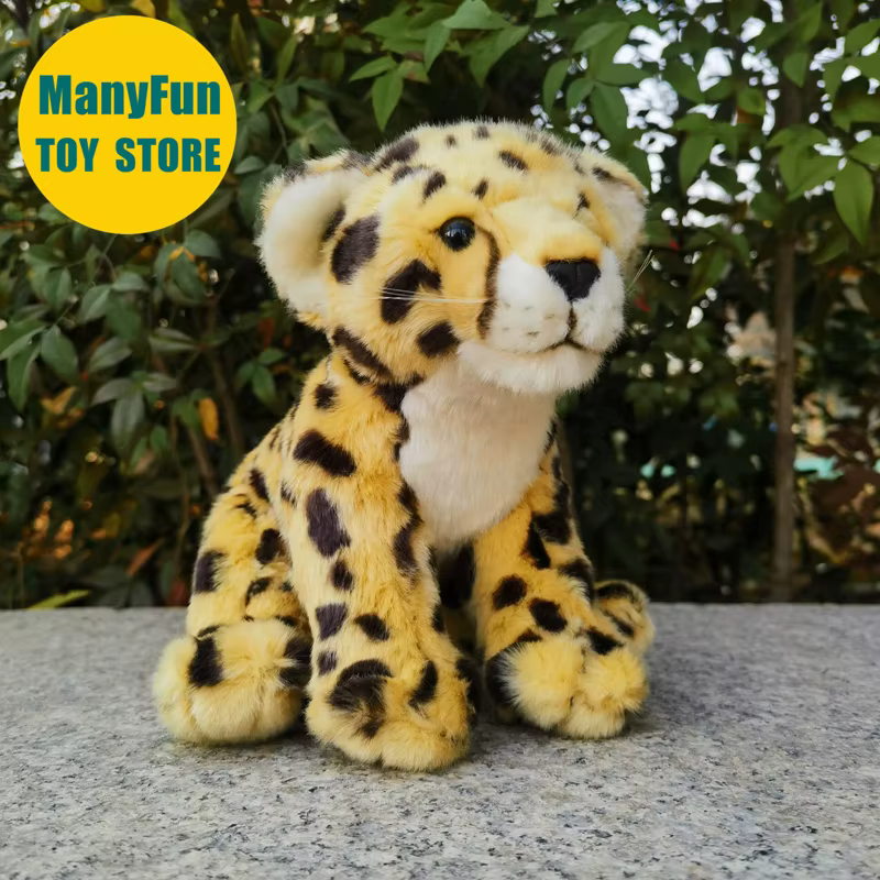 Osito de Leopardo Realista con Manchas: Peluche de León y Tigre del Desierto para Amantes de los Felinos — imagen 3