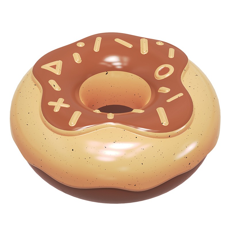 Teeth grinding teeth cleaning sound making donut dog toy — image 4