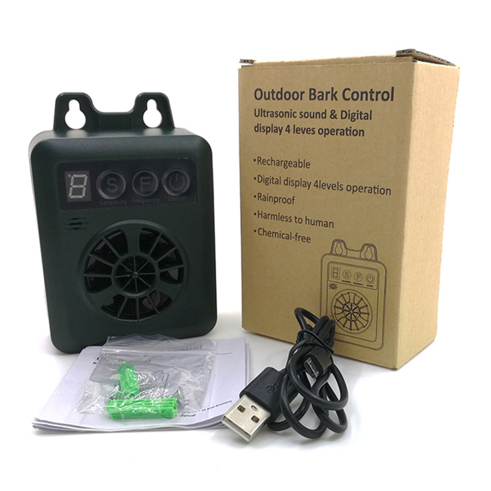 Electric Ultrasonic Anti-Barking Dog Training Device USB Charging Barking Stop Control Bark Stopper For Home Pet Training Device — image 3