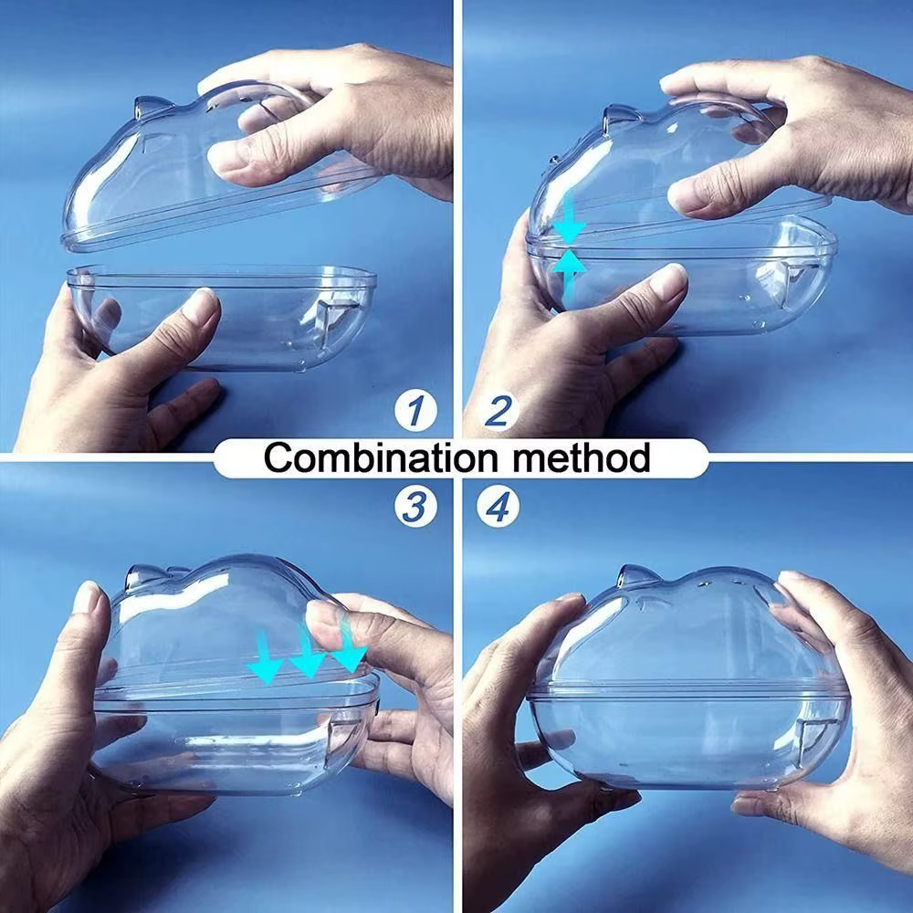 Baño de Acrílico para Hámster, Jaula Transparente para Baño de Hámster y Cobaya, Accesorios para Baño de Arena de Hámster — imagen 5