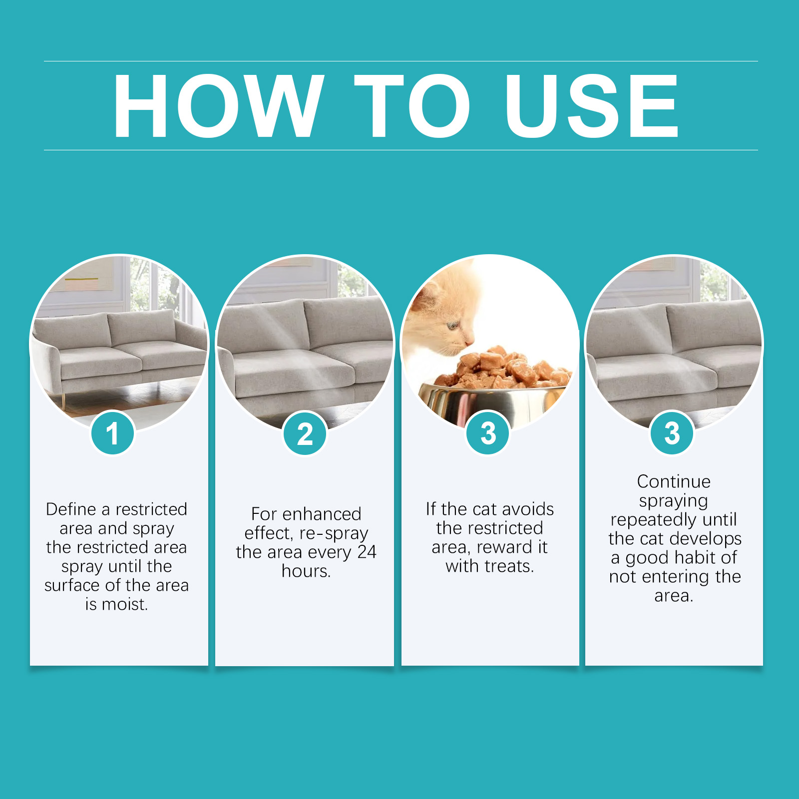 Yegbong Cat Anti-Scratch Spray Indoor Restricted Area Set Up To Expel Pets Anti-scratch And Bite Furniture Sofa Spray — image 2