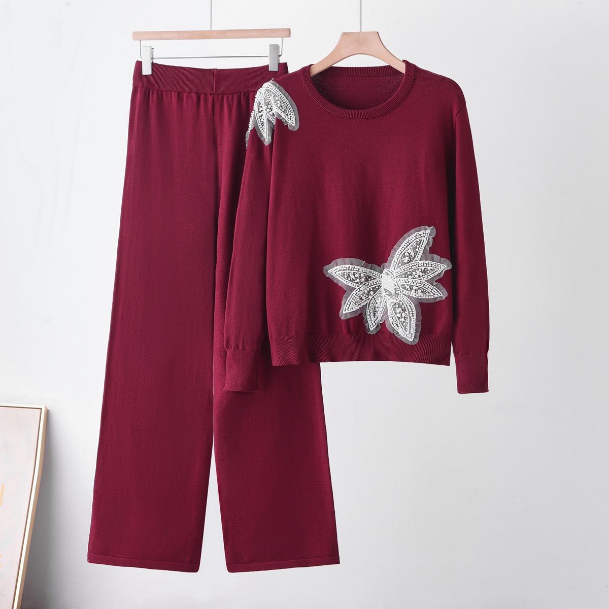 Butterfly round neck sweater set — image 3