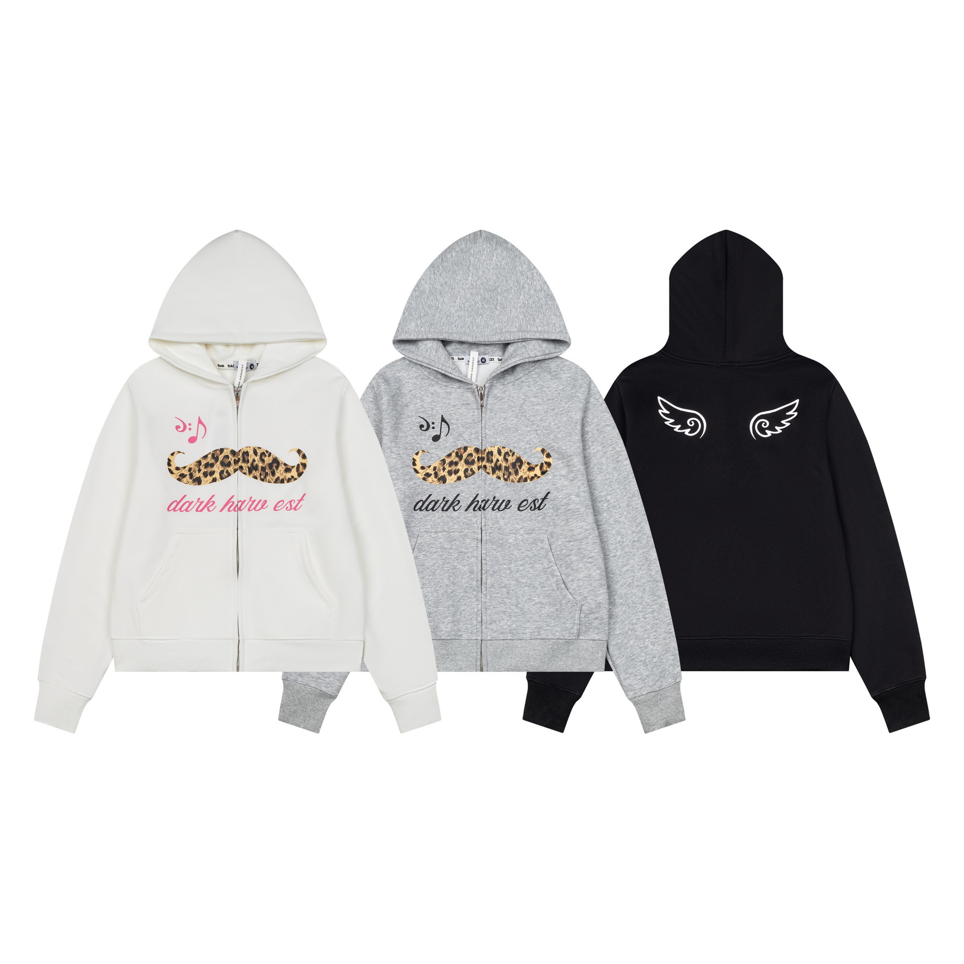 Leopard print beard hooded long sleeved sweatshirt jacket — image 6