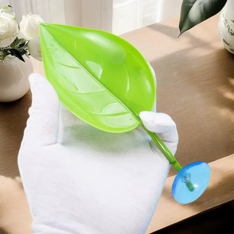 1/3 Pcs Terrarium Decor with Suction Cup; Simulated Leaves for Gecko and Frog Habitats — image 3