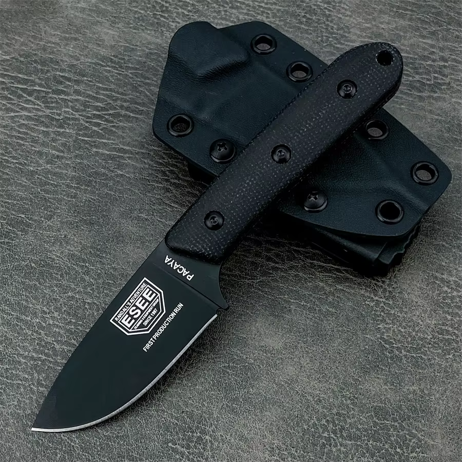 Pacaya Straight Knife Hunting Knife Outdoor Knife Craft Knife Camping Equipment Knife with Sheath Gifts for Men — image 2