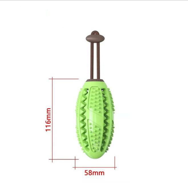 Dog Interactive Natural Rubber Ball Puppy Chew Toy Food Dispenser Ball Bite-Resistant Clean Teeth Pet Playing Balls Pet Dog Toys — image 12