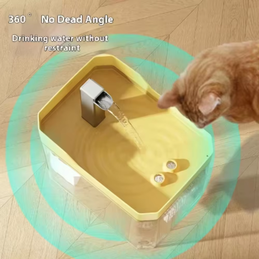 Cat Water Fountain, 1.5L Recirculating Pet Water Dispenser, USB Powered, Silent, with Filter Foam for Cats and Small Dogs — image 5
