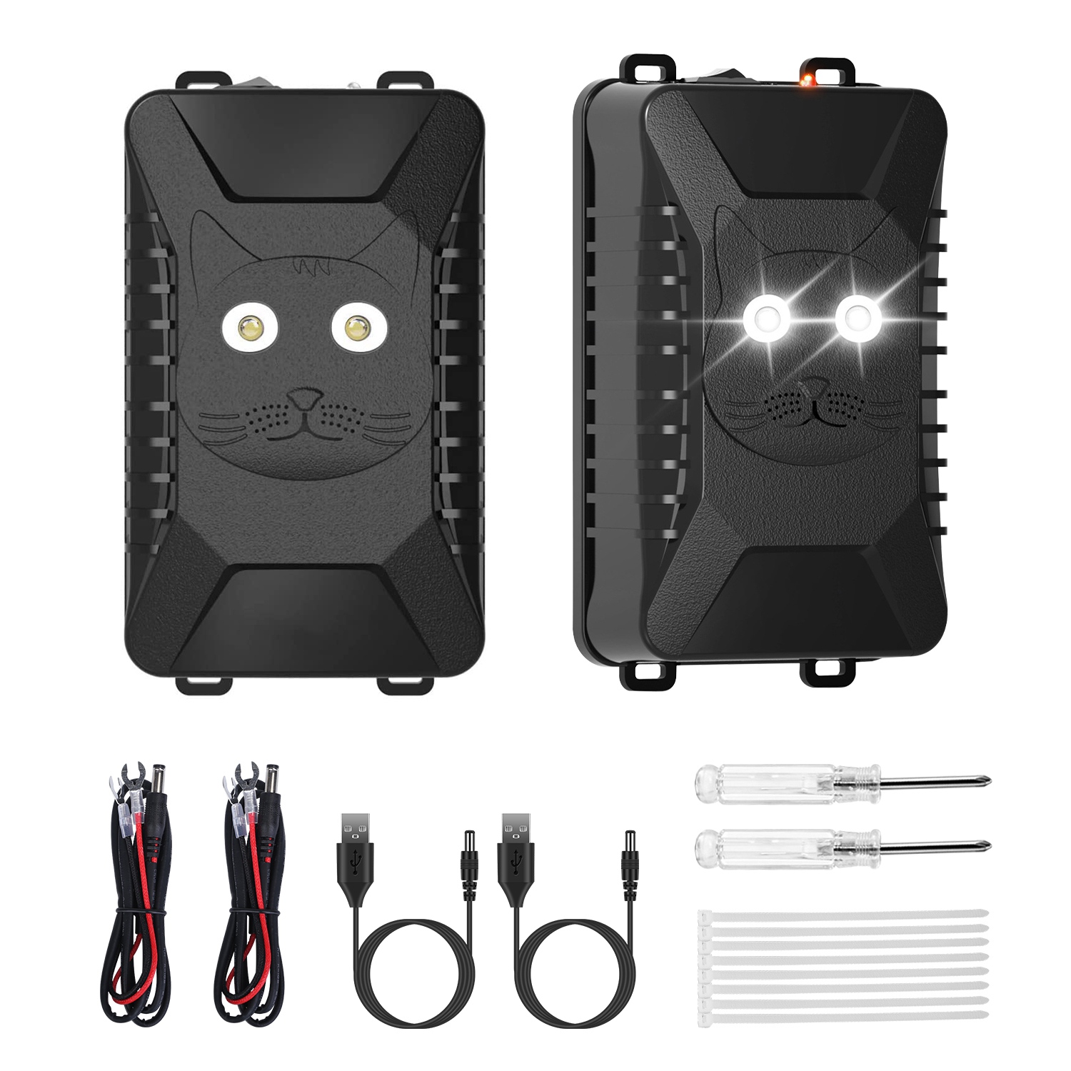 2 Packs Under Hood Ultrasonic Rodent For Spring Repellent Mouse Wildcat Control Portable Rodent Chaser With 3 Power Supplies For Car Home Garage — image 6