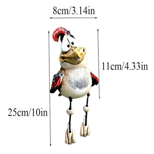 New Cute Bird Sparrow Garden Animal Statue Decorative Resin Craft Ornament — image 8