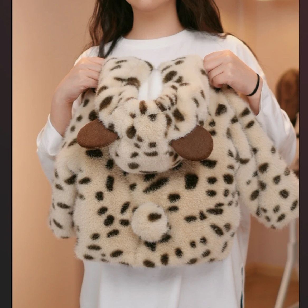 Kids Thickened Fleece Jacket Leopard Print Warm Autumn Winter Outerwear — image 2