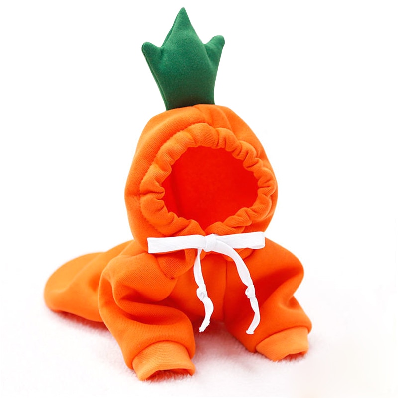 Ropa de Invierno para Perros Cómica con Frutas - Chaquetas de Felpa con Capucha para Bulldog Francés y Chihuahua — imagen 10