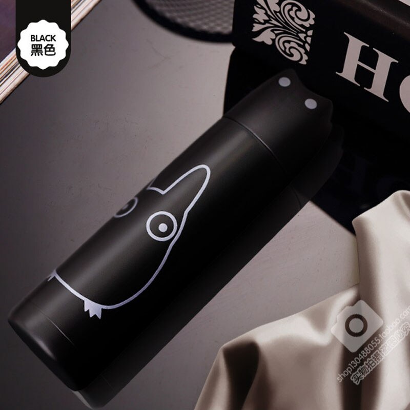 Taza de Termos con Gatos Cartunistas, 500ml, Acero Inoxidable Portátil para Amantes — imagen 3