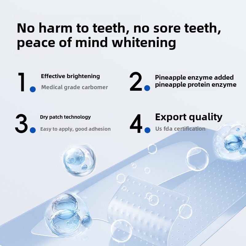 14 Pairs Of Pineapple Enzyme Tooth Strips. They Whiten And Brighten The Teeth, And Are Suitable For People Of All Ages Who Carry Out Daily Dental Care — image 9