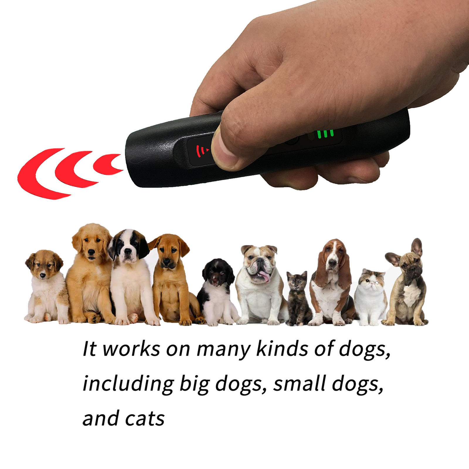 Repelente Portátil Ultrasonido para Perros contra Ladridos con Carga USB — imagen 4