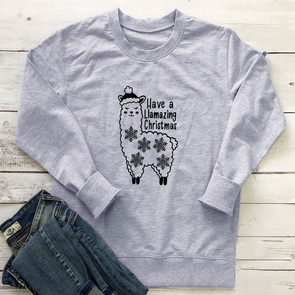 Alpaca printed long sleeved hoodie — image 6