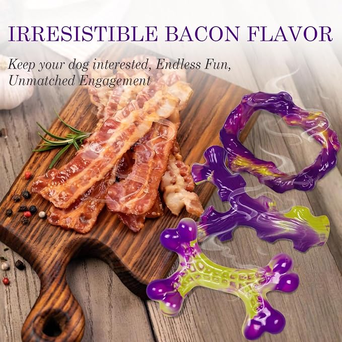 3-Pack Tough Dog Chew Toys For Aggressive Chewers Durable Interactive Toys For Medium Large Dogs — image 4