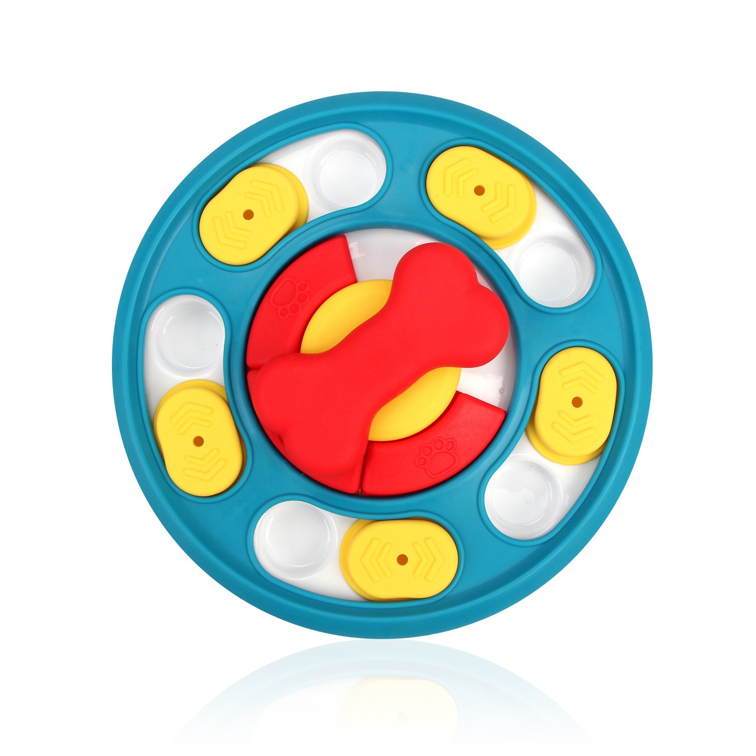 Rotating feeding toy slow food bowl dog turntable chew resistant training puzzle dog toy — image 3