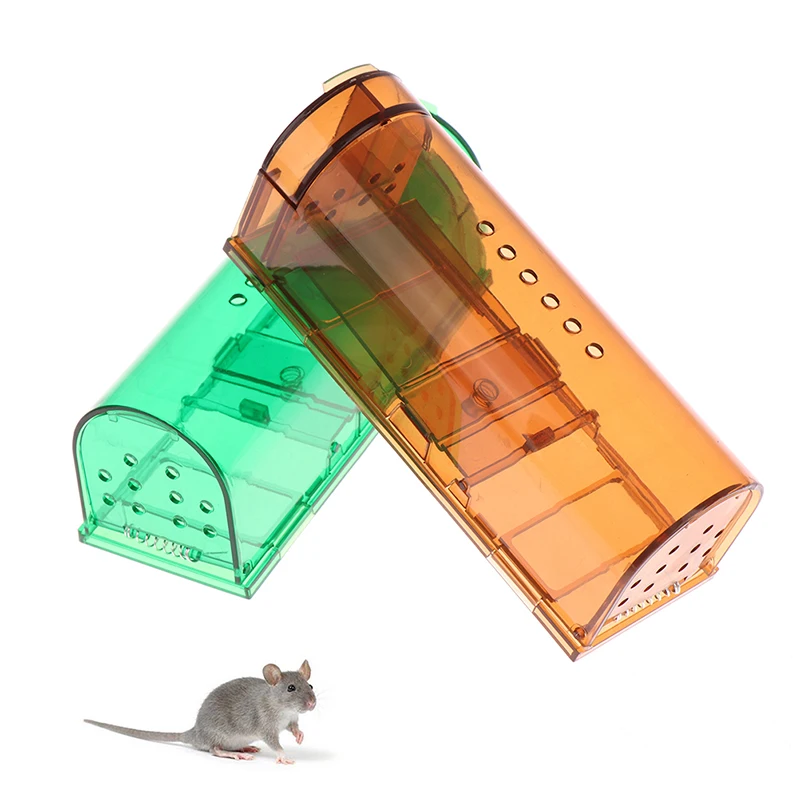 Smart Self-locking Mousetrap Safe Firm Transparent Household Mouse Catcher Control Cage Reusable Mice Rodent Catcher Rat Traps — image 3