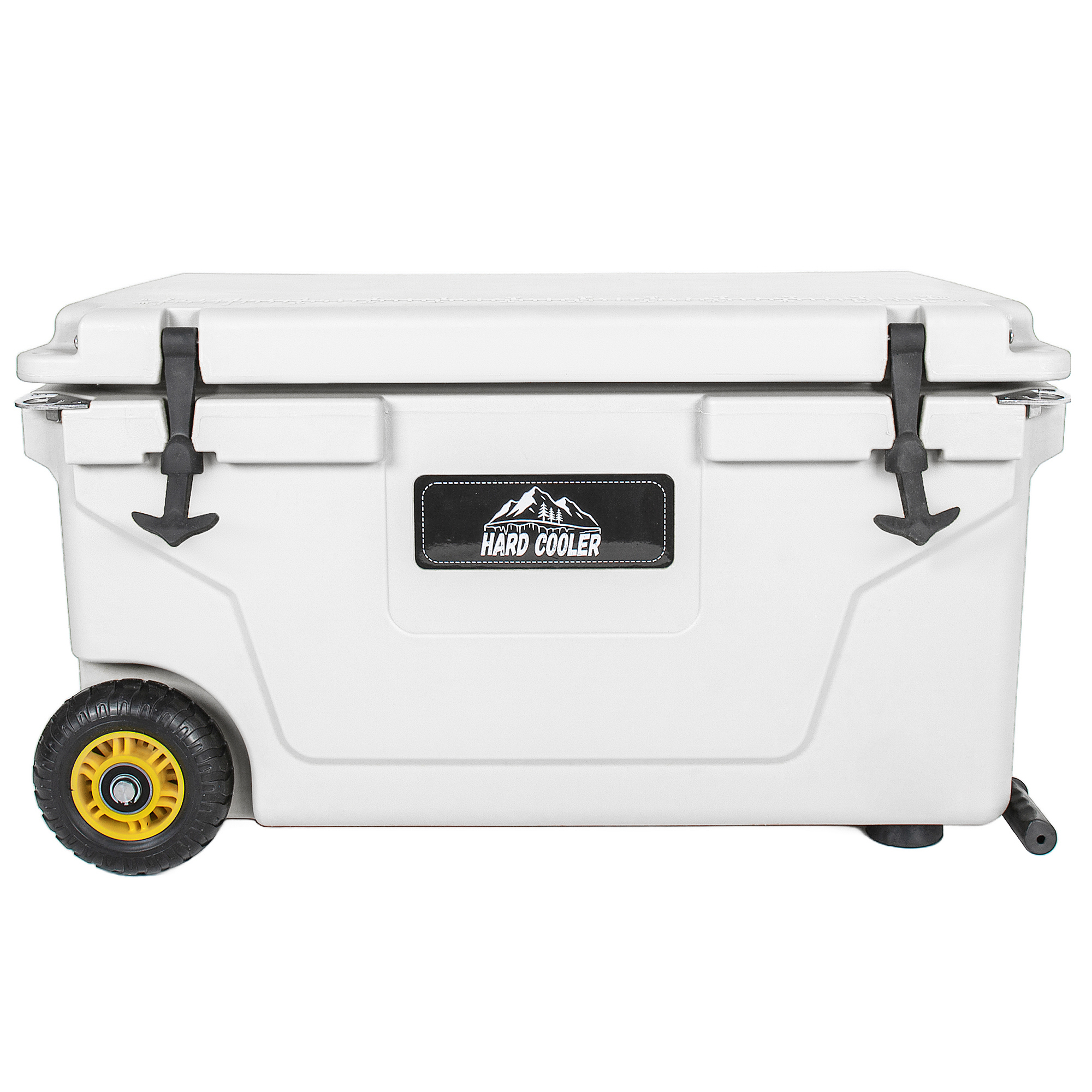 Hielera Blanca de 65 Cuartos, Cofre de Hielo de Carcasa Dura Ultrarresistente - Hielera Portátil de Servicio Pesado con Retención de Hielo de 6 Días para Camping, Trabajo, Tailgating, Playa y Pesca — imagen 1