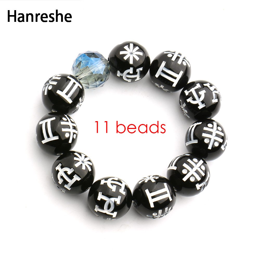 Black Panther Kimoyo Bracelet Beads Wakanda T'Challa Cosplay Marvel Movie Black Panther Black Beads Jewelry — image 4