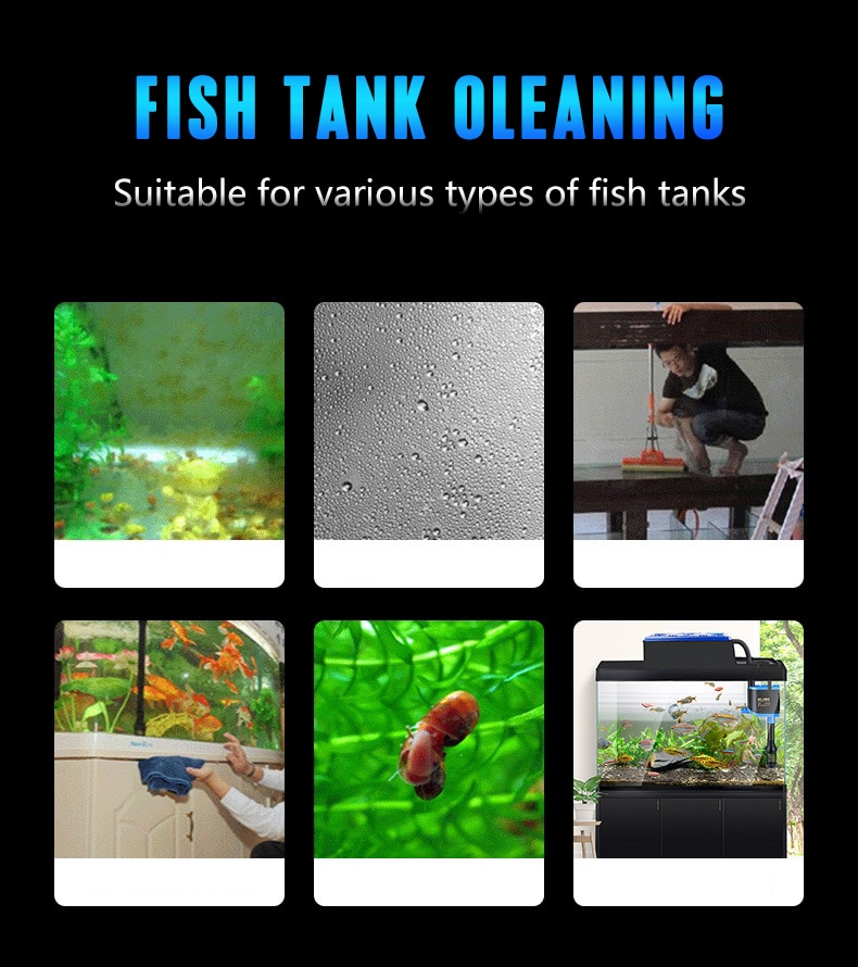 Aquarium Fish Tank Magnetic Clean Brush Glass Window Algae Scraper Cleaner Plastic Sponge Accessories Scrubber Cleaner Brush Hot — image 5