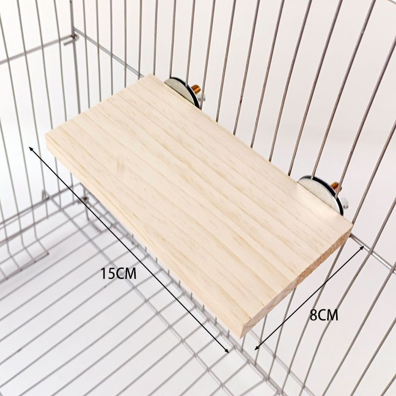 Climbing And Playing Bird Cage Accessories Toy Solid Wood Jumping Platform Standing Board — image 5