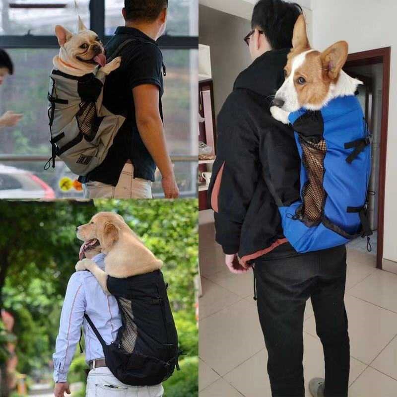 Mochila de Viaje para Perros con Visera Mediana y Grande - Transpiración, Respirable y Lavable para Excursiones Al Aire Libre — imagen 2