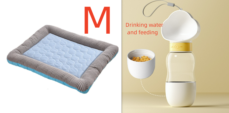 Pet Cooling Pad Bed For Dogs Cats Puppy Kitten Cool Mat Pet Blanket Ice Silk Material Soft For Summer Sleeping Blue Breathable — image 8