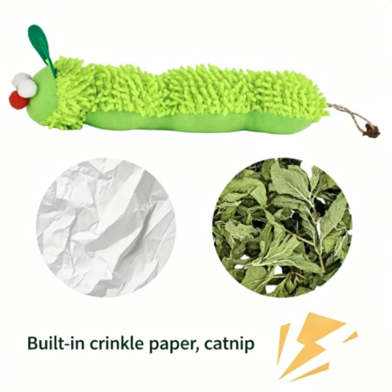 Juguete de felpa para gato: alivio del aburrimiento, resistente a rasguños y mordidas, accesorio de juego para animales pequeños, autoestimulación divertido — imagen 5