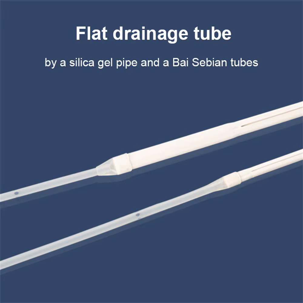 Pet Flat Fluted Drain Tube Medical Silicone 7/10mm With Trocar For Dogs Cats Post-Op Drainage Veterinary Equipment Vet Clinic — image 3
