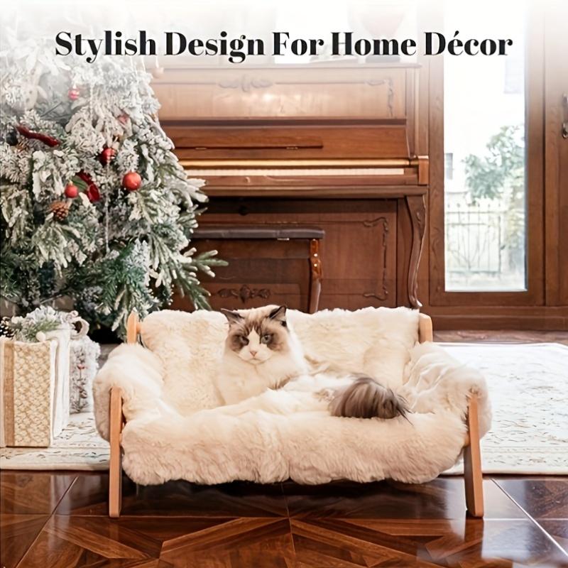 Cat Sofa Bed, Soft Plush Pet Sofa With Removable And Washable Cover, Non-slip Edge, Suitable For Indoor Cats And Small Dogs — image 7
