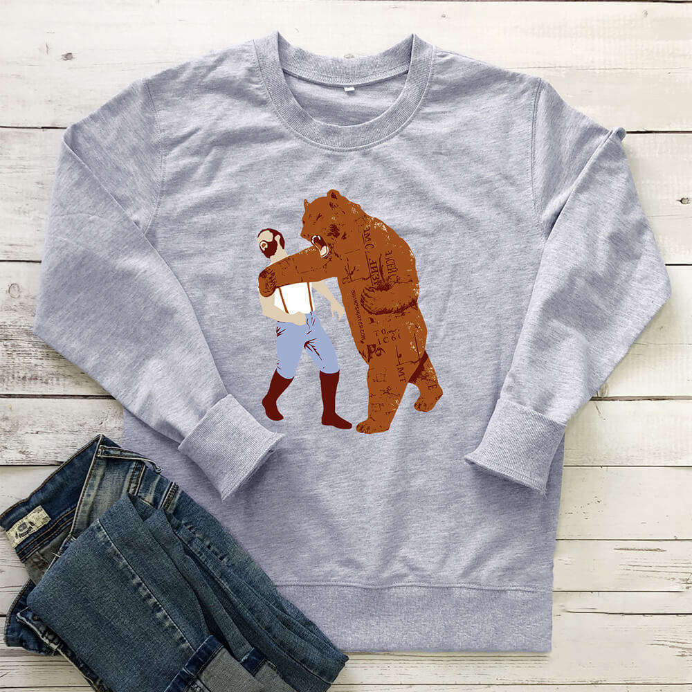 Boxing Bear Printed Hoodie — image 1