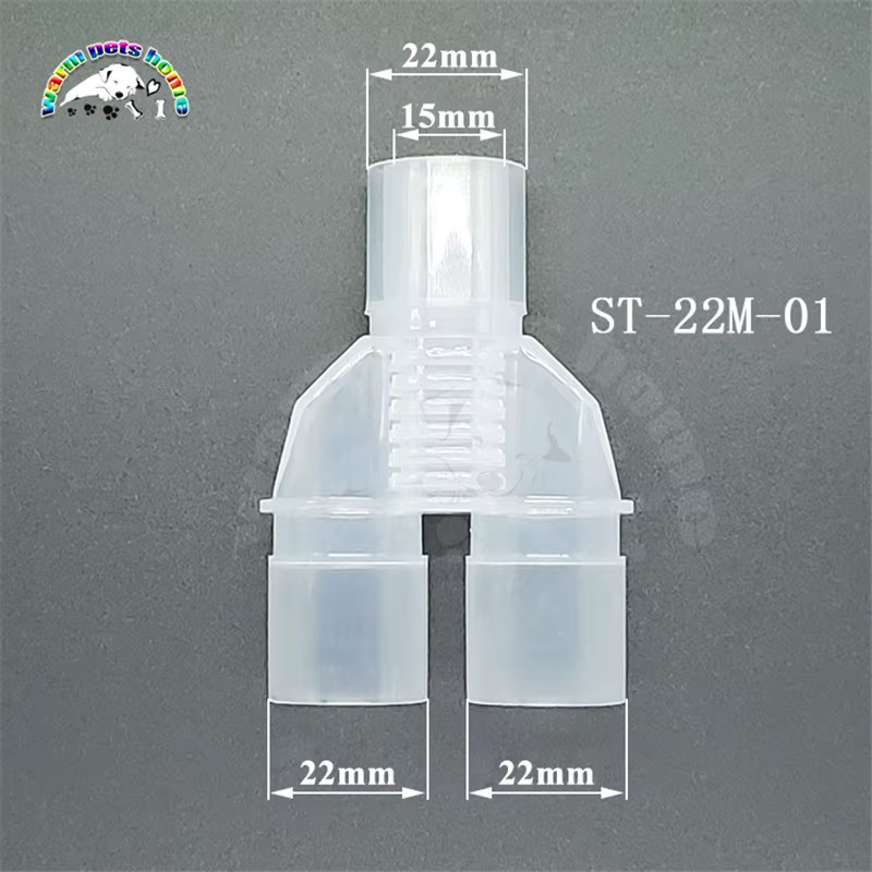 Conector Corrugado de Tres Vías para Circuito Respiratorio de Anestesia, Equipo Veterinario — imagen 3