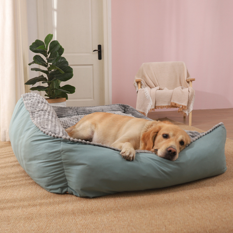Dog House Large Dog Winter Warm Pet Mat Golden Hair Pet Winter Sofa Dog Cushion Four Seasons Universal Dog Bed — image 3