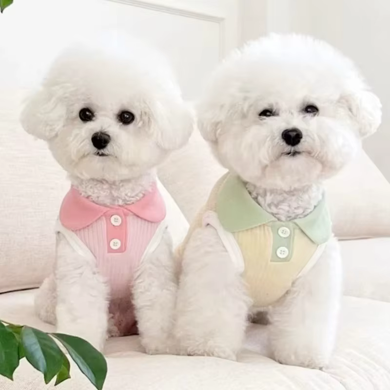 Fashion Pet Polo Shirt Spring Summer Breathable Casual Dog Clothes Soft Skin-friendly Puppy Sweatshirt for Small Medium Breeds — image 3