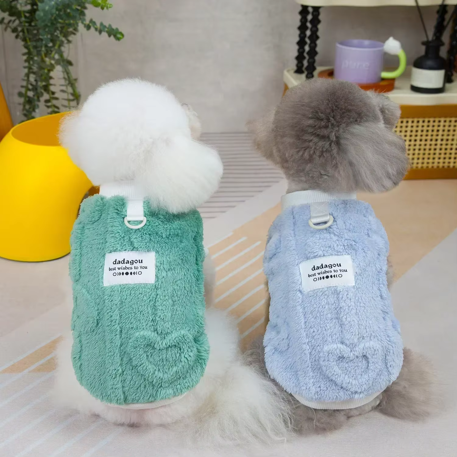 Pet dog clothes pet two-legged fleece pet dog clothing autumn and winter new 24 simple wind two-legged fleece — image 3