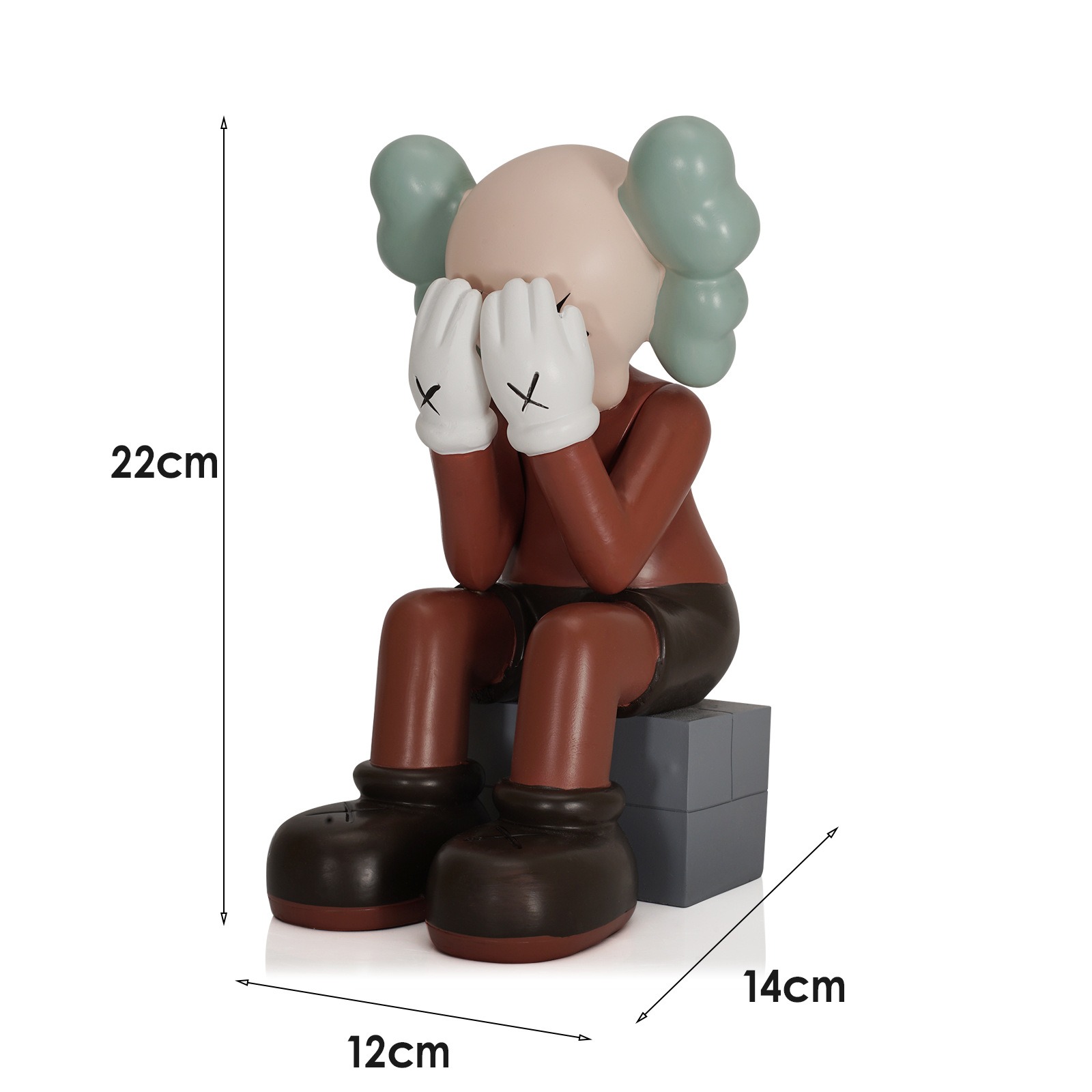 Decoración de Hogar en Resina con Oso Sentado — imagen 2