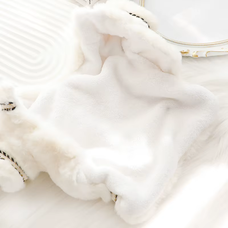 Luxury Dog Clothes Autumn Winter Thick Cat Princess Cotton Sweater Coat Cat Pomeranian Schnauzer Puppy Costume Yorkshire Pugs — image 4
